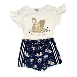 Girls Shorts and T-shirt Set - made in Brazil